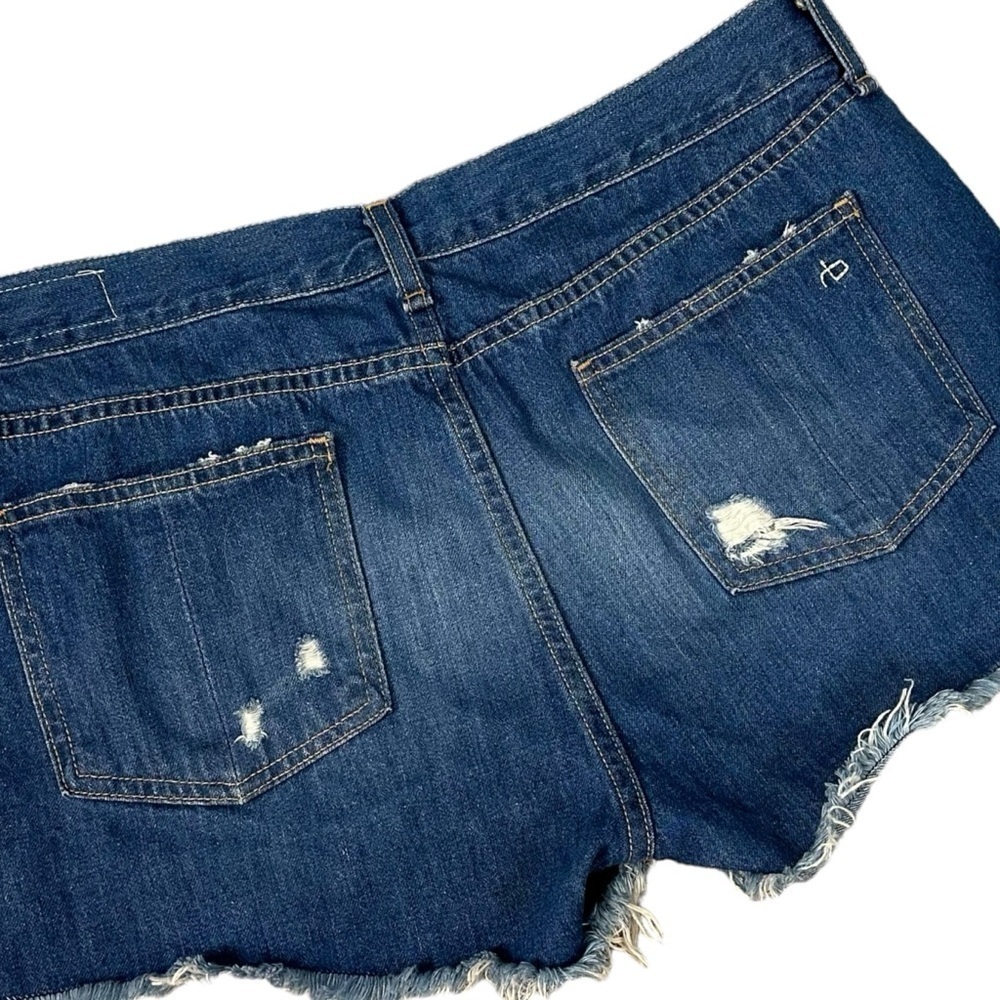 Revolve Rag & Bone The Cut-Off Jean Shorts in Freeport Size 29 Distressed Retro - Picture 7 of 15